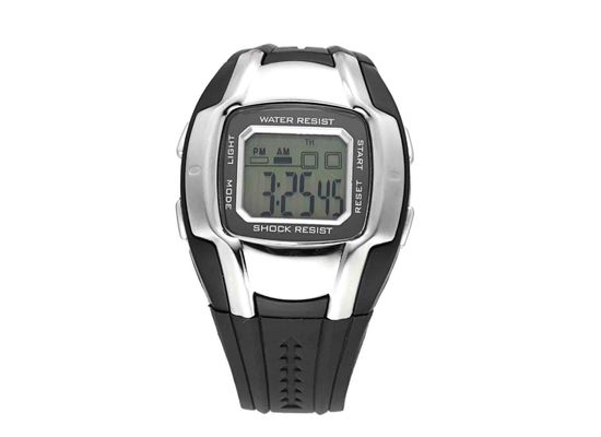 Men Chronograph LCD Sport Wrist Watches With EL Backlight / Snooze Alarm