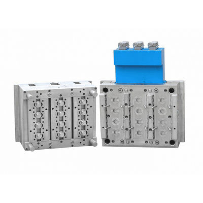 12 Cavities Hot Runner Injection Mould For Plastic TE Cap / Multi Cavities Mould