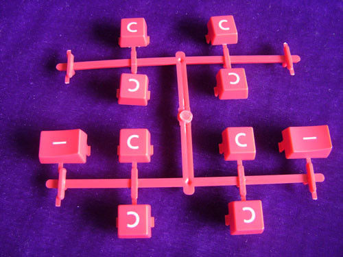 2k Mold of Rubber Push-button Injection Two Shot Molding Overmold