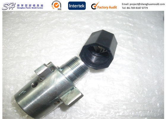 DIY Plastic Injection Molding Plastics Round Black ABS Cap With Manual Unscrewing