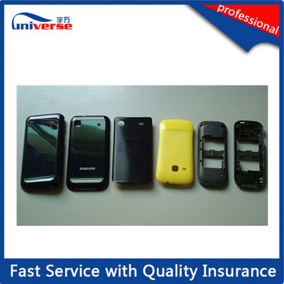Custom ABS Plastic Injection Parts Phone Cover , Black with Yellow