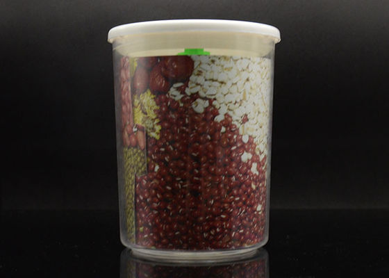 Wide Mouth food safe plastic containers with easy lock , 400ml / 600ml / 800ml