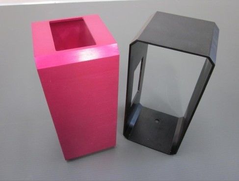 Custom Electronic Enclosure silver sheet metal box by punching and bending