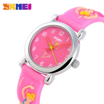 Cartoon Children / Kid Analog Quartz Sports Watches Bendable Rubber Strap