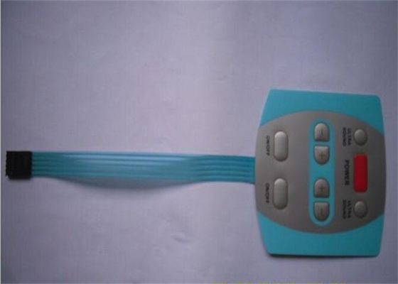 Blue Push button Tactile Membrane Switch for Automotive , 0.05-1.0mm thick
