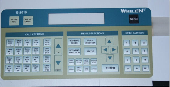 Embossed High Sensivity  Rubber Membrane Switches For Medical Equipment