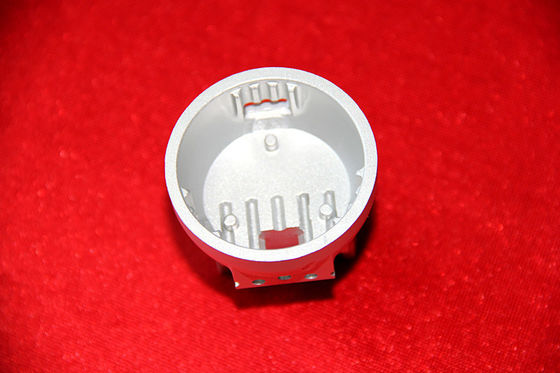 Silver Anodize High Precision CNC Machining Parts For LED Housing / Lamp Body