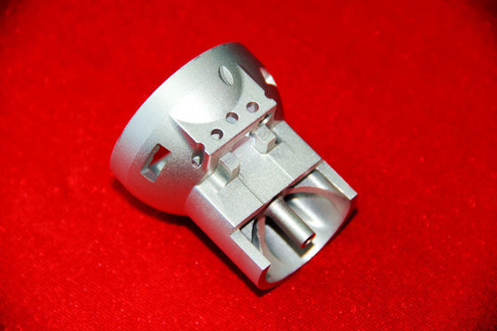 Silver Anodize High Precision CNC Machining Parts For LED Housing / Lamp Body